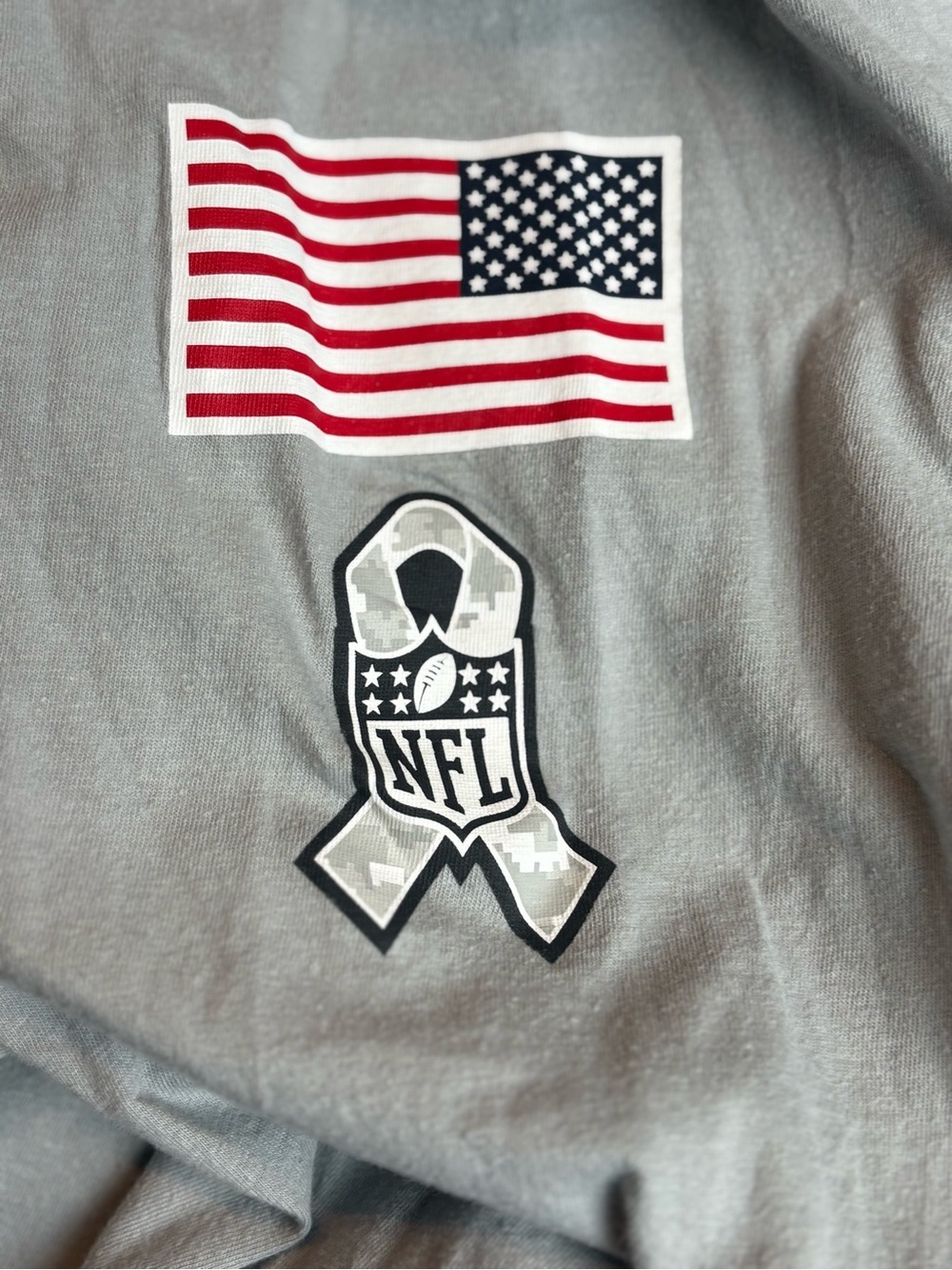 Nike Denver Broncos Salute to Service Long Sleeve Tee Men’s 3XL Light Gray NFL - Picture 3 of 6